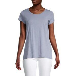 NWT New $95 ATM Vintage Jersey Crewneck Blue Grey Tee Size S